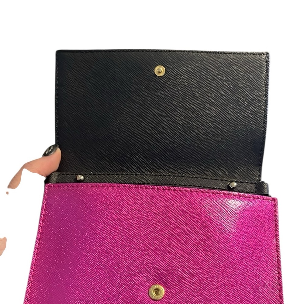 Kate Spade Cameron Street Metallic Cami Vibrant Bajarose Color Crossbody Bag - Picture 9 of 11